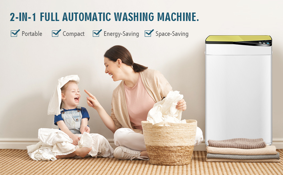 Portable Washing Machine, ARLIME Compact Mini Full
