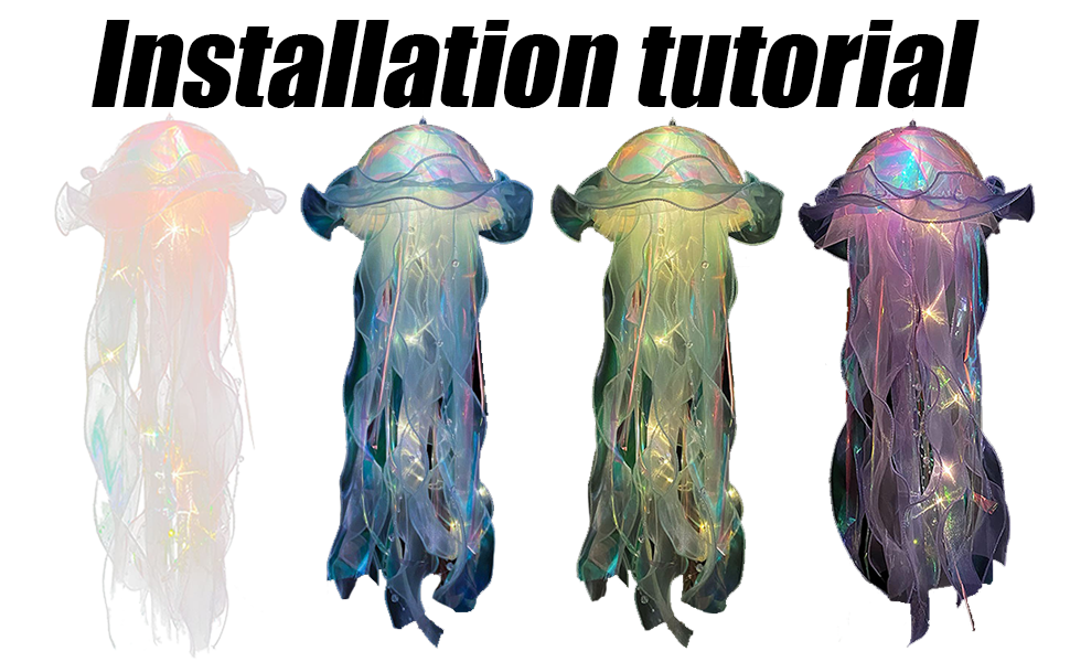 SWUSLIA DIY Jellyfish Light Kit, DIY Jellyfish Lentern, The Sea Ceiling