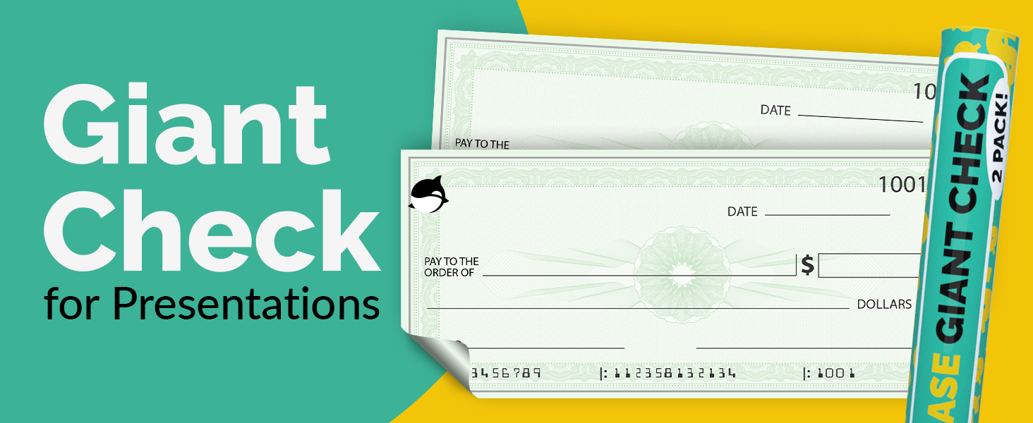 Giant Glossy Paper Check