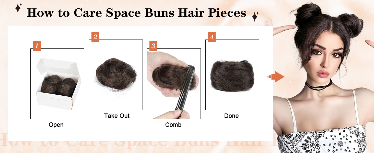 care clip in buns