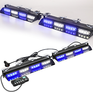 Interior Windshield Dash police Lights Deck Split Mount for Construction Vehicles Trucks car