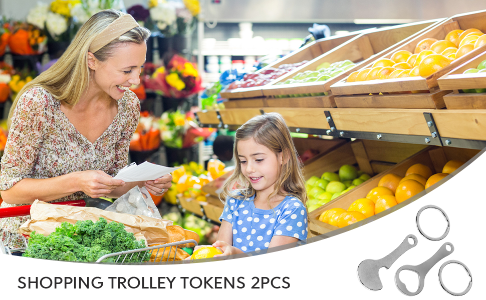 Shopping Trolley Tokens Removable Token Universal Shopping Trolley