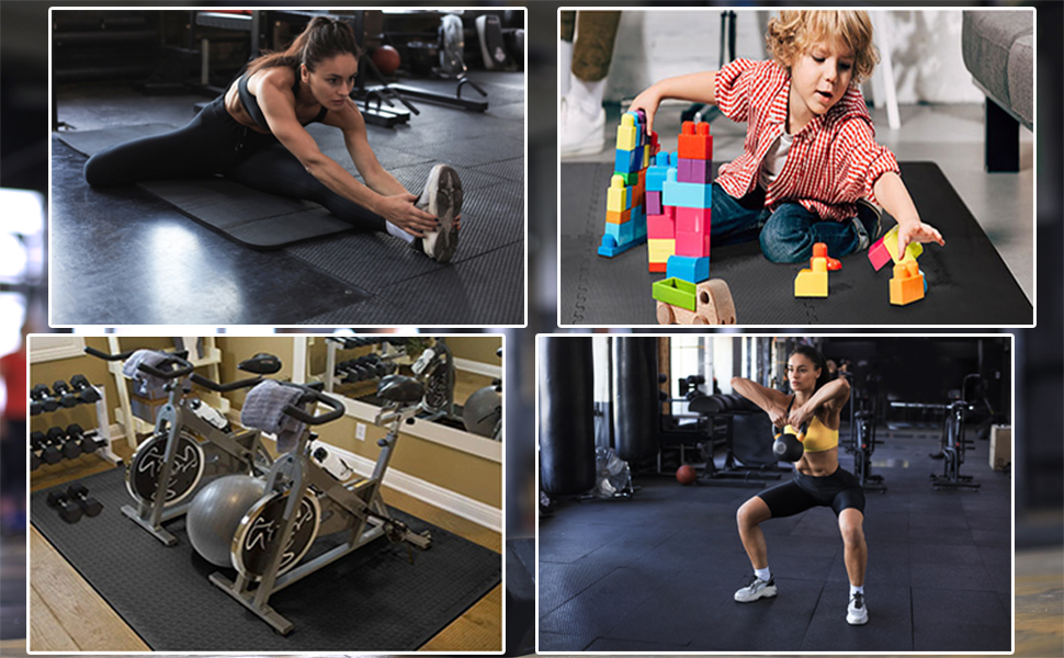 Antrect Interlocking Floor Mats 20PCS Foam Exercise Mats For Home Soft