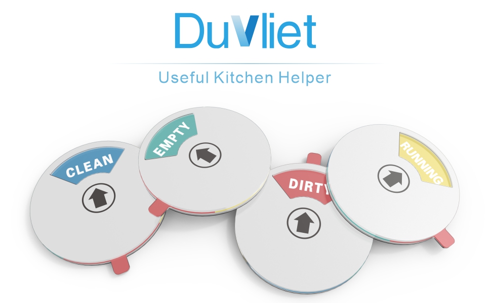 Dishwasher Clean Dirty Sign, Clean Dirty Running Empty