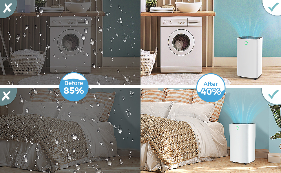 ZAFRO Dehumidifier for Bathroom & Basement & Bedroom & Room