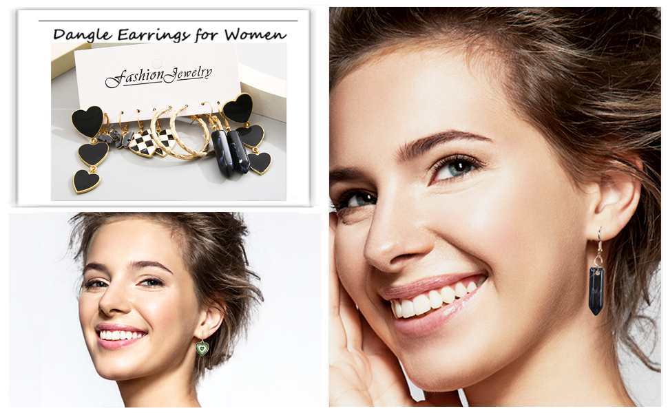 gold earrings dangle
