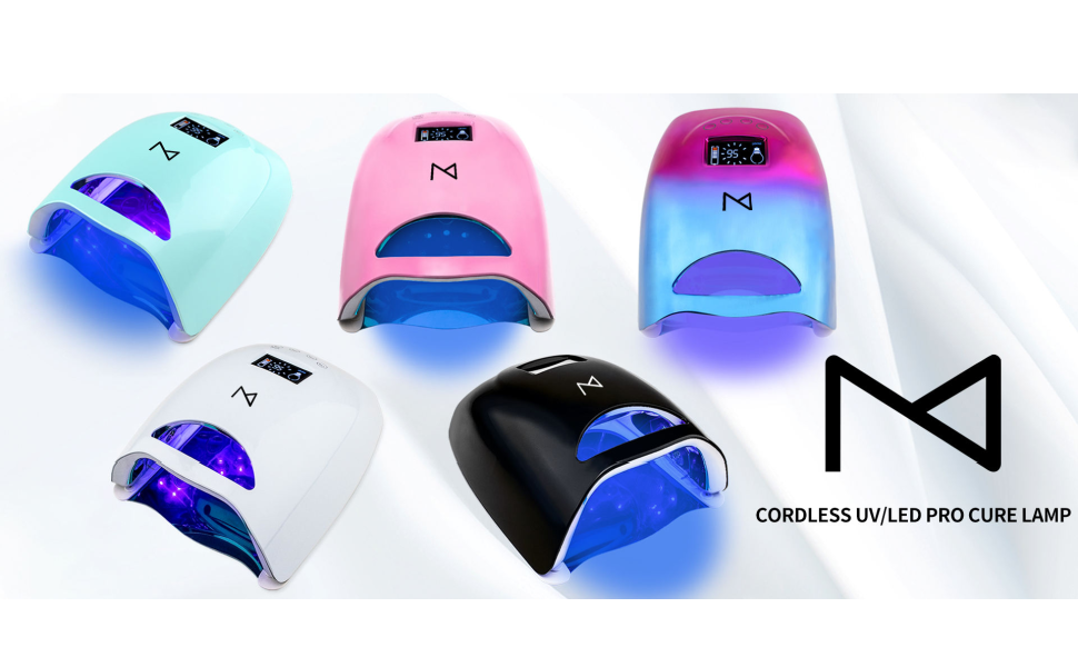 M Pro Cure Wireless Dual Light Rechargeable Cordless UV/LED Nail Lamp Cure