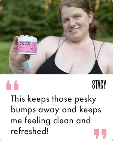 Ingrown Hair Pads Razor Bump Stopper Ingrown Hair Treatment for Bikini Area Razor Bumps Bikini Bump