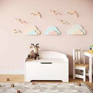 ottoman wooden storage chest bench stool seat trunk toy box bedding blanket lid