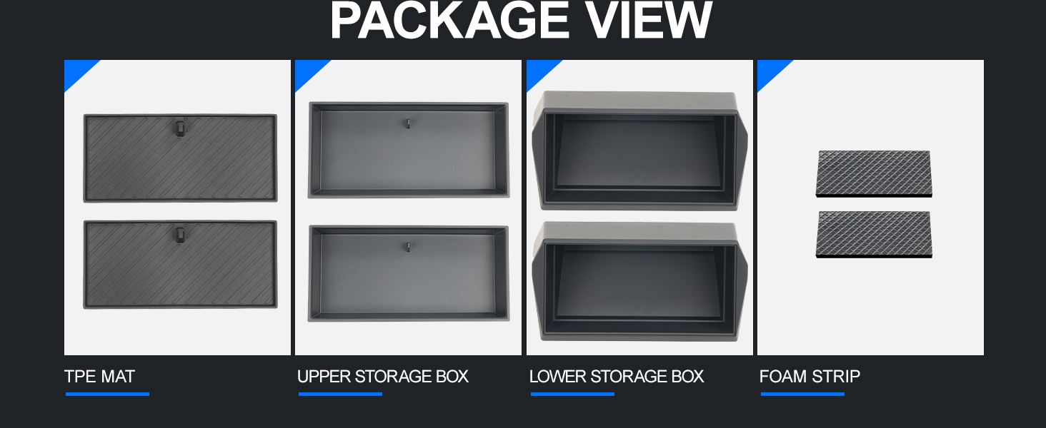 ELECFRESH Center Console Organizer Behind Screen Storage