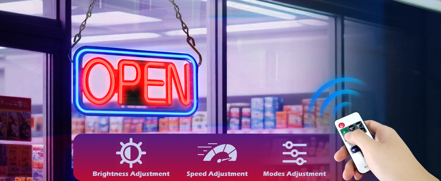 open sign led