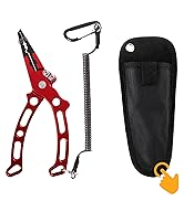 Ekunbuy Fishing Pliers, Aluminium Alloy Hook Remover Split Rings Fishing Line Cutter Fishing Gear...