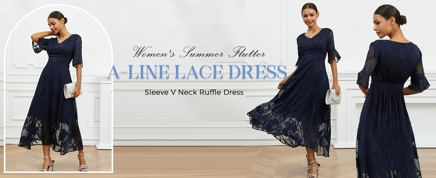 A-line Lace Dress