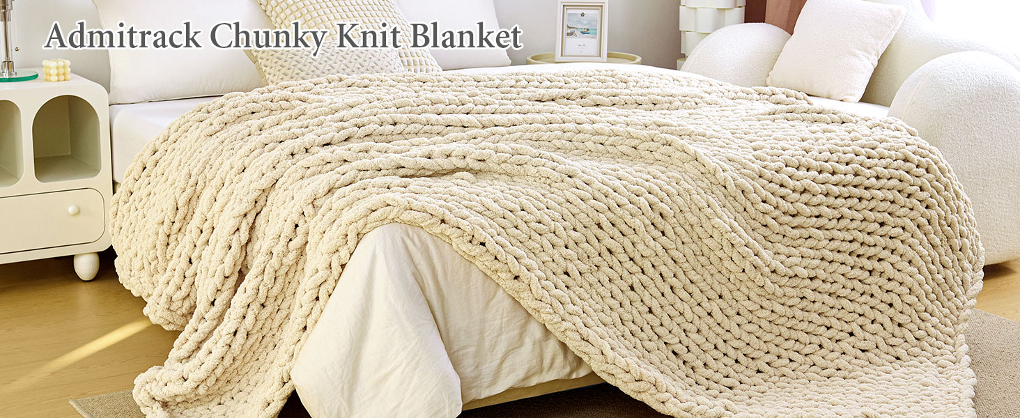 chunky knit blanket
