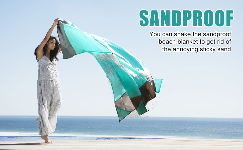Yonge & Finch Large Beach Blanket Sandproof HeatResistent