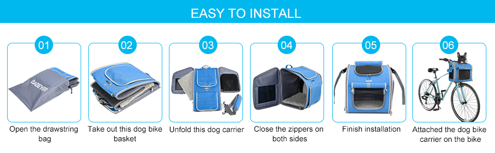 cesta de bicicleta de perros