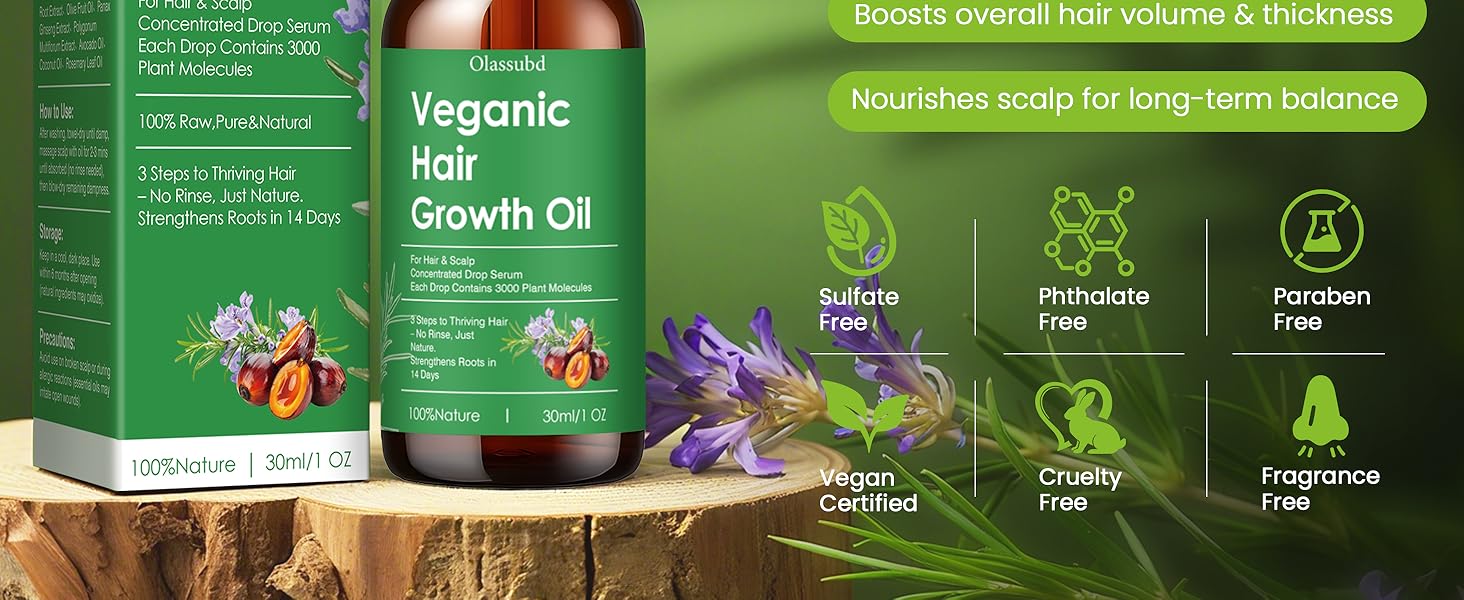veganic natural hair growth oil