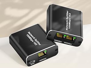 ethernet splitter 1 to 2 high speed lan splitter Two Devices Share The Internet at The Same Time