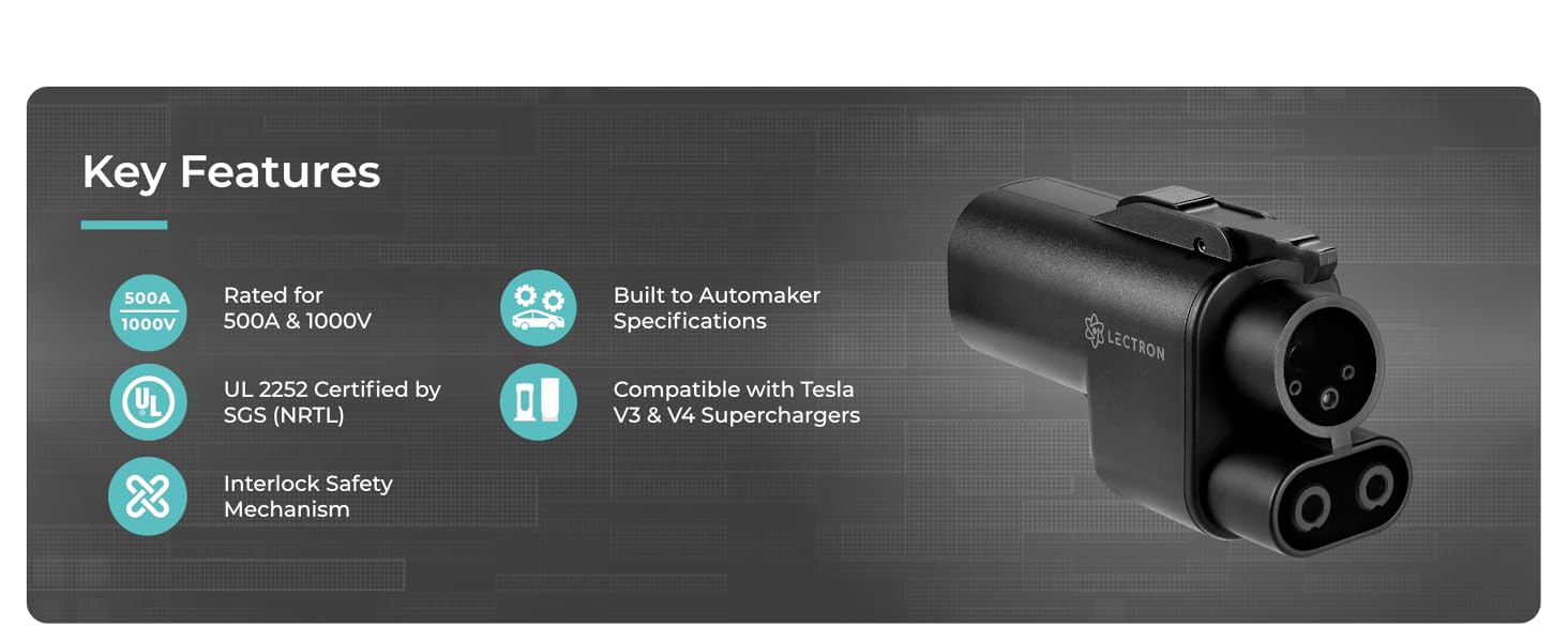 Portable & Durable Interlock Mechanism Designed for High-Voltage Charging Easy to Use