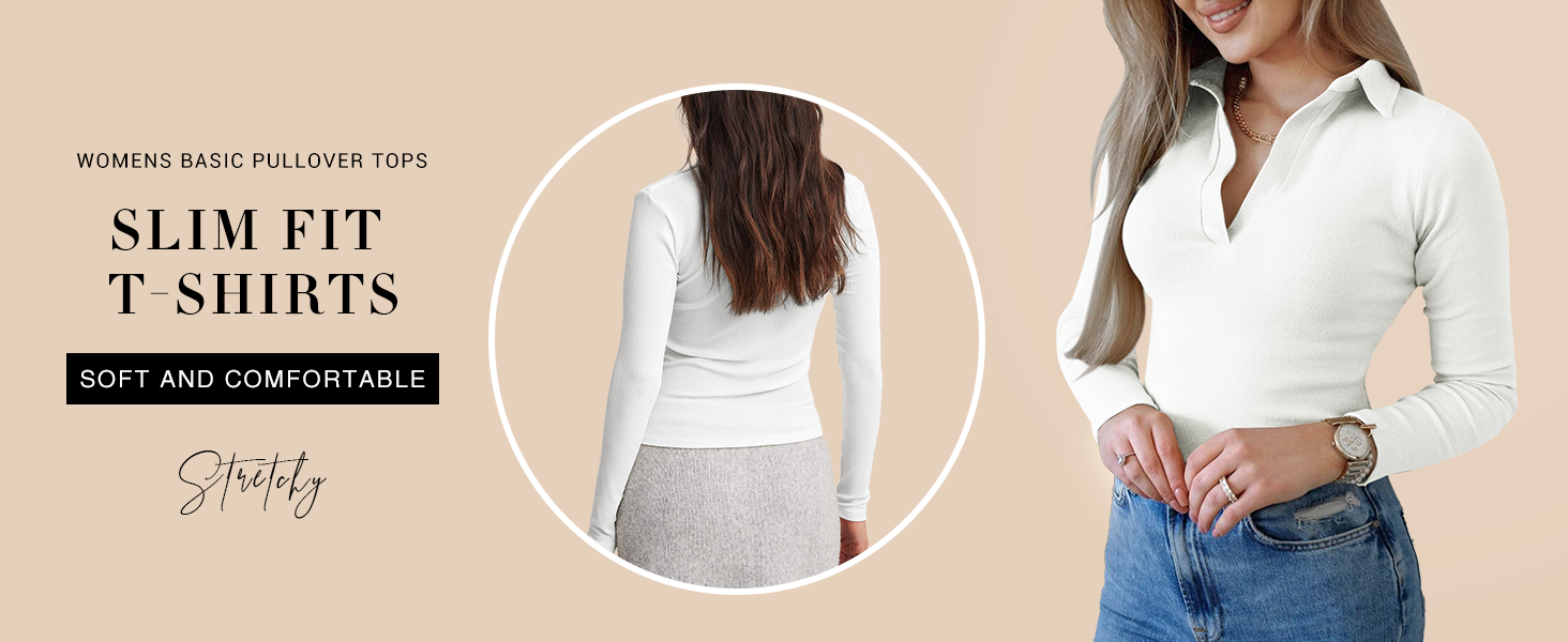 v neck t shirts for women