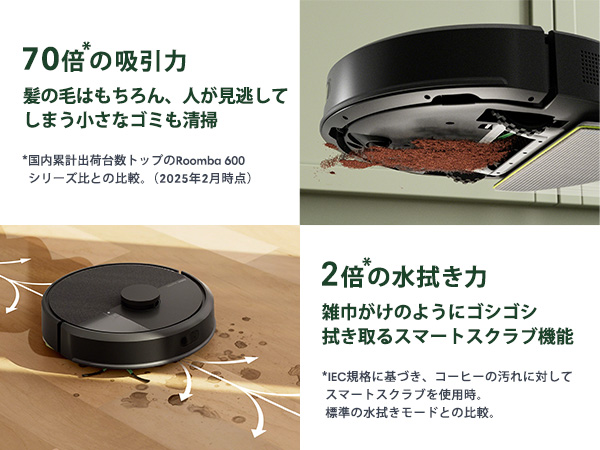 Amazon | ルンバ（Roomba） 105 Combo ロボット + AutoEmpty