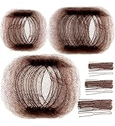 Teenitor Hair Nets,40pcs Invisible Hair Nets for Ballet Recital,Ballerina Buns Hair Nets, 80pcs B...
