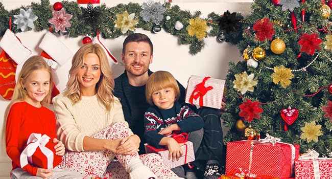 Christmas Glitter Flowers