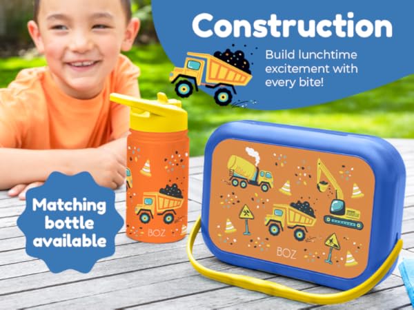 Amazon.com: BOZ Construction Bento Box Kids - 4 Compartment