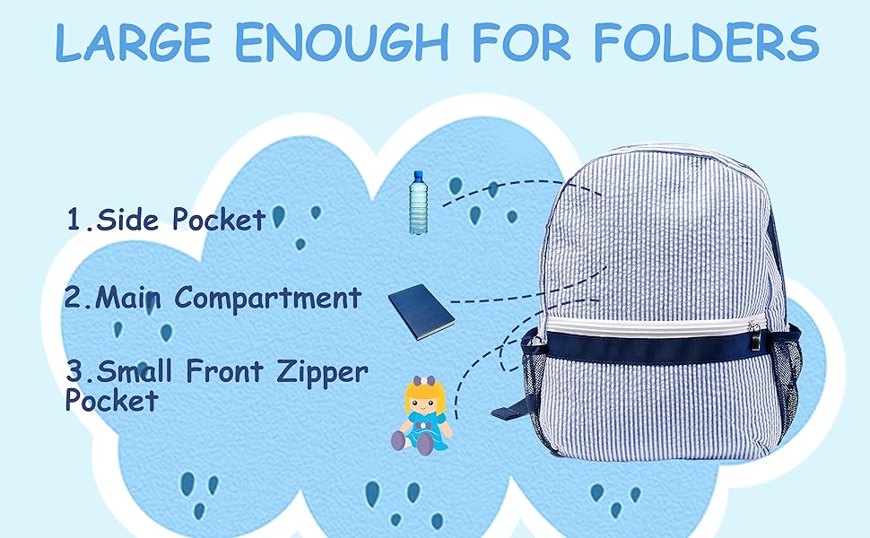 MT WORLD Monogram Backpack Toddler Backpack Personalized