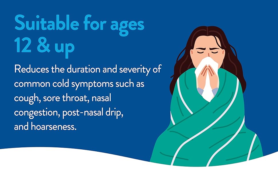 Healthy Living Cherry Zinc Lozenges, Homeopathic Cold Remedy, Reduces Duration of