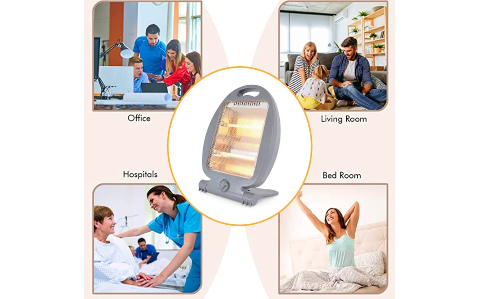 PRICE BEATER 800W Halogen Heater Silent Energy Saving Heater Durable