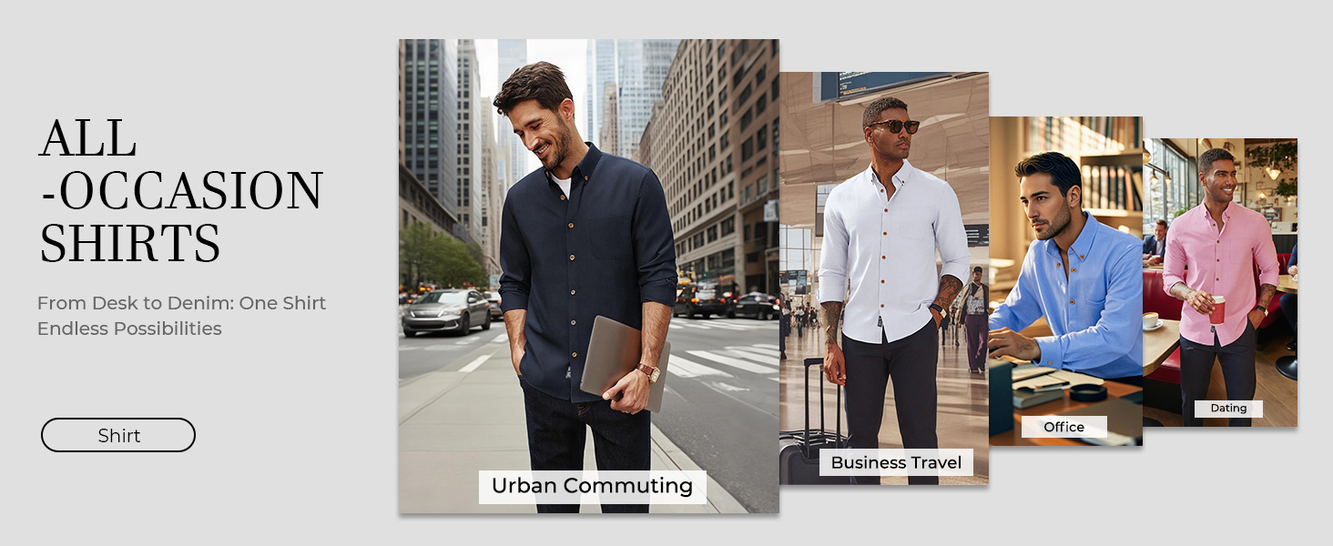 mens oxford long sleeve shirt