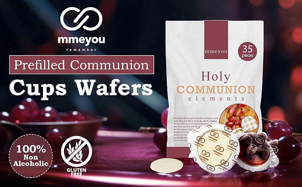 Packaged Holy Communion Wafers Crackers Prefilled Communion Wine Communion Cups Red Grape Juice