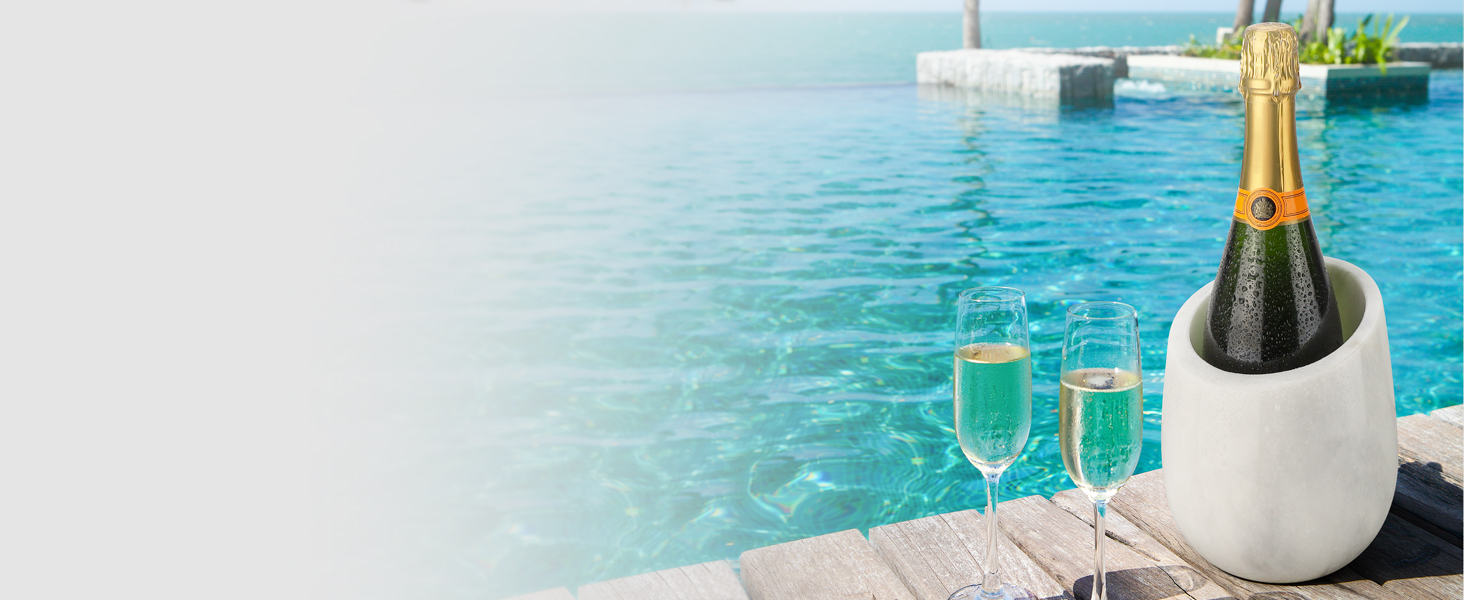 The best marble wine chiller bucket for entertaining guests, offering a stylish and practical solution for keeping beverages cold