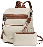 BOSTANTEN Womens Backpack Purse Leather Travel Backpack Fashion Designer Ladies Shoulder Bags wit...