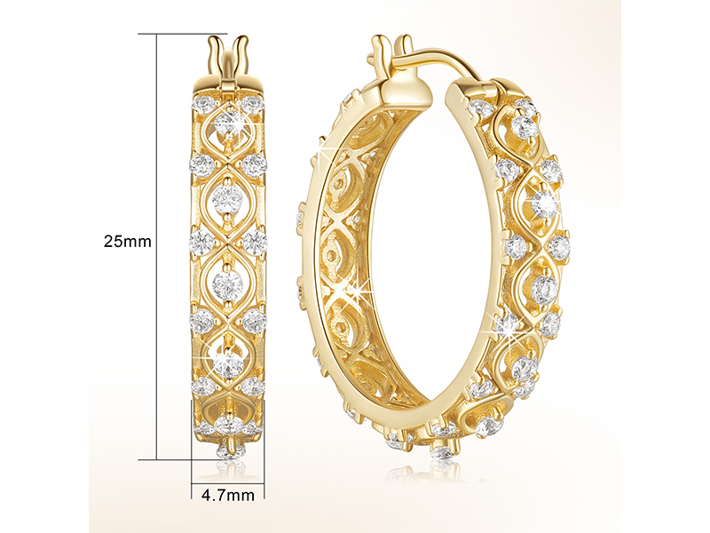 LOVE SINGLE HOOP EARRING ゴールド CRB8301422 - LOVE single earring - Rose gold - Cartier