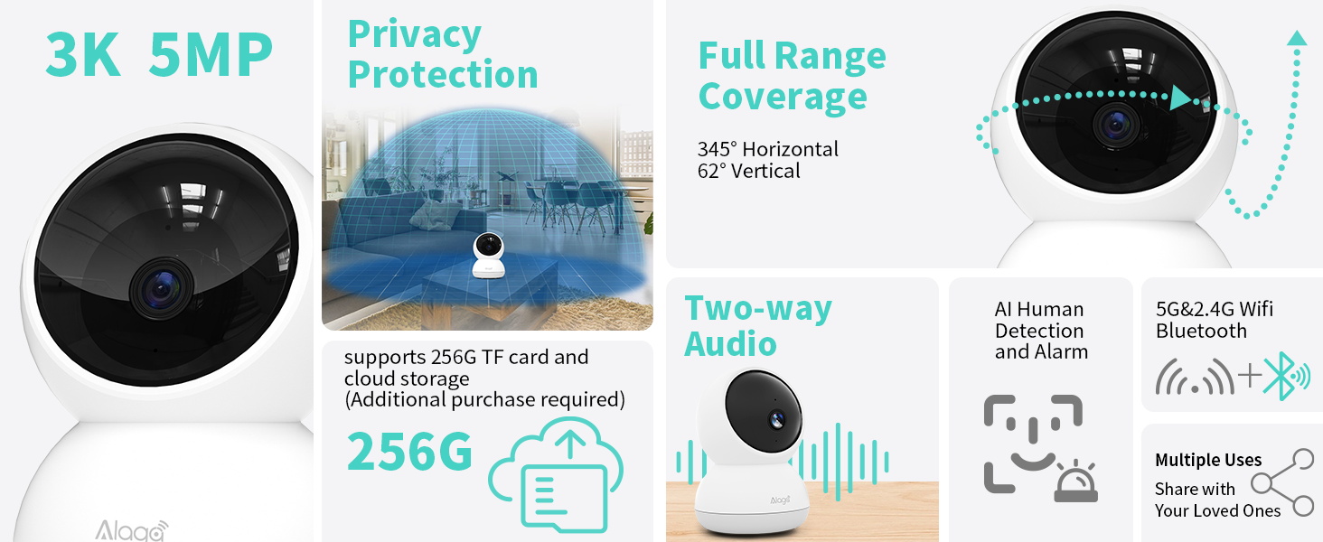 Alaga indoor security camera