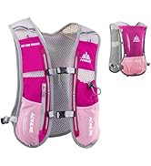 JEELAD Running Hydration Vest Trail Running Backpack BPA-Free Leak-Proof Running Water Bottles fo...