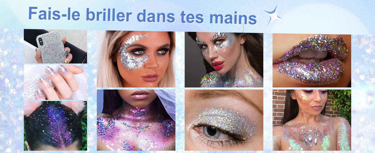 glitter body gel