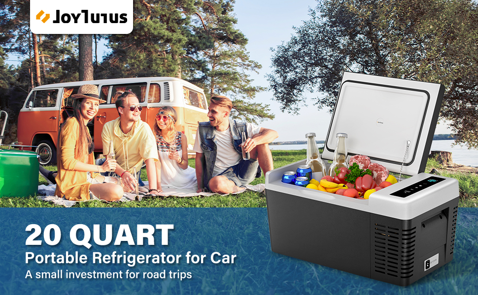 JoyTutus Portable Refrigerator Freezer 20 Quart(18 Liter) Car Fridge 7