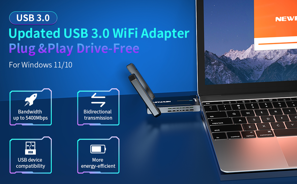 Mua AX5400 WiFi 6 Adapter, AXE5400Mbps TriBand Gigabit Speed Esports