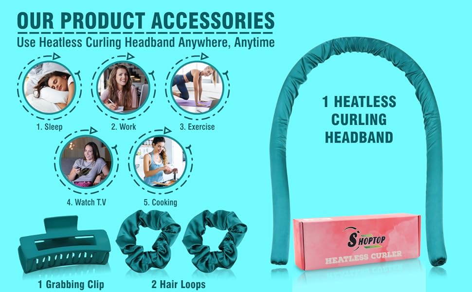 velcro waves volume headbands tools short scrunchies large satin