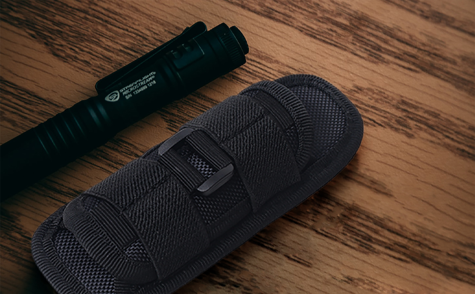 TRIWONDER Tactical Flashlight Pouch Flashlight Holster Case Molle Torch Holder Multifunctional