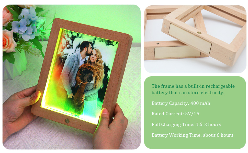 SEEHAN 5x7 Photo Frame Rustic Wooden 5x7 Picture Frame
