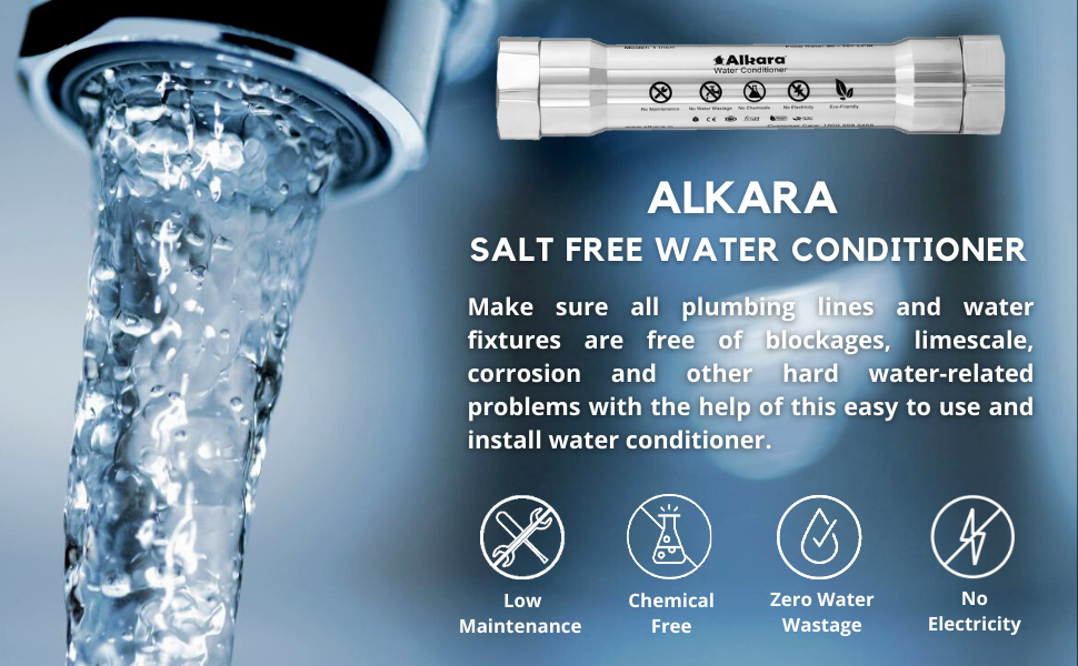 Alkara Water Softener For Total Home Solution, Water Conditioner (Hard