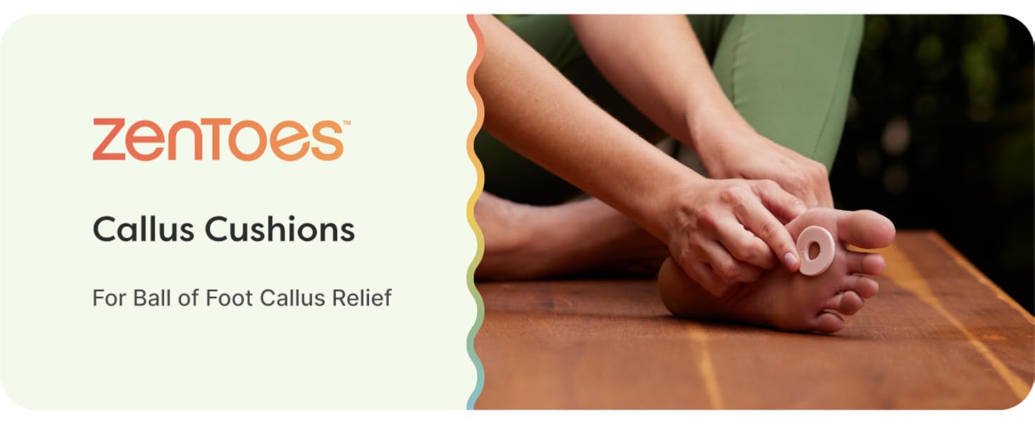 ZenToes round callus pads protect hard skin hot spots on feet