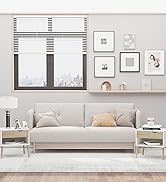 HOMCOM Set of 2 Bedside Table with Drawer and Shelf, Modern Nightstand with Wooden Legs, End Tabl...