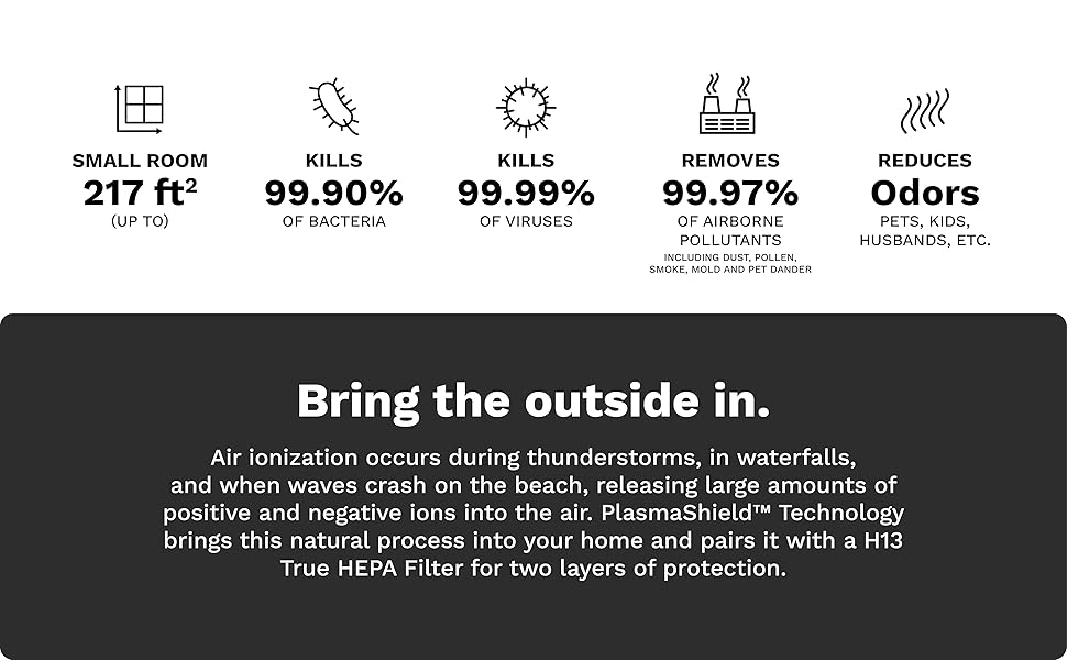 DH Lifelabs Air Purifier for Home, Ionizer Air Purifier for