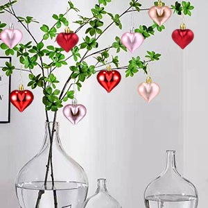 Heart Baubles Shaped Hanging Ornaments