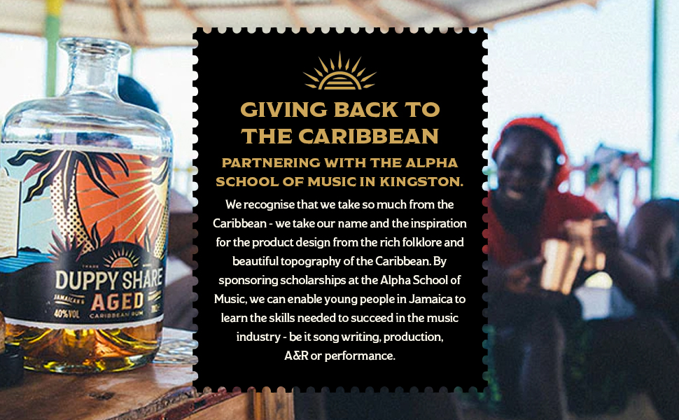 The Duppy Share XO Rum Golden Rum 70cl (ABV 40) Beautiful Blend of